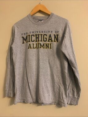 Michigan Alumni Long-Sleeve Shirt - Gray 523